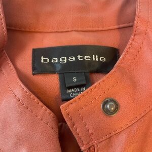 Bagatelle Rust faux Leather Jacket